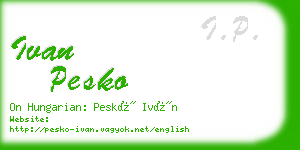 ivan pesko business card